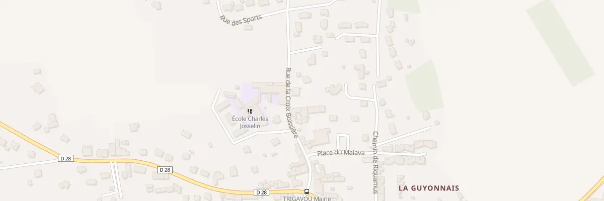 Plan du 8 Rue de la Croix Boissière à Pleslin-Trigavou