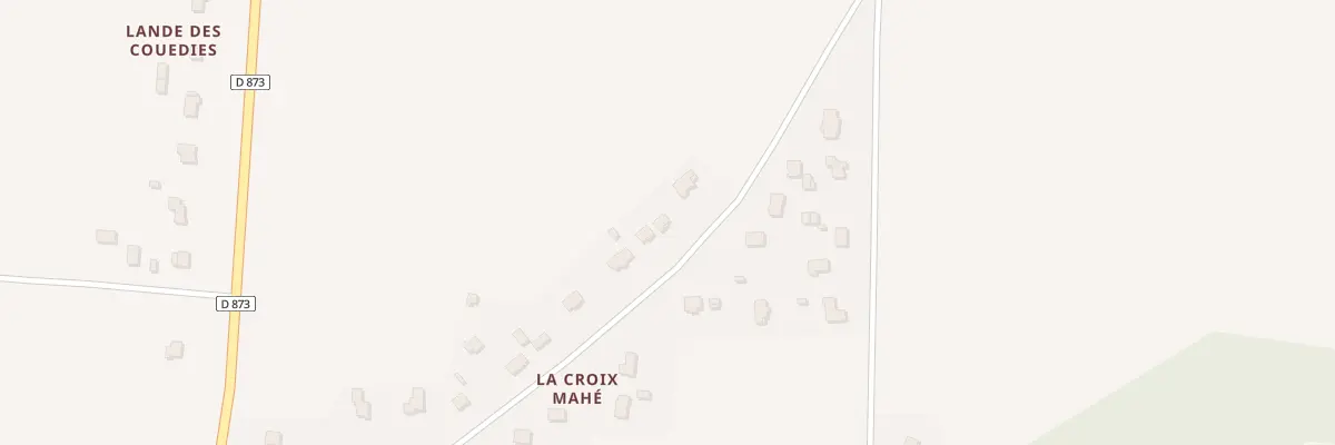 Plan du 6627 La Croix Mahe à Bains-sur-Oust