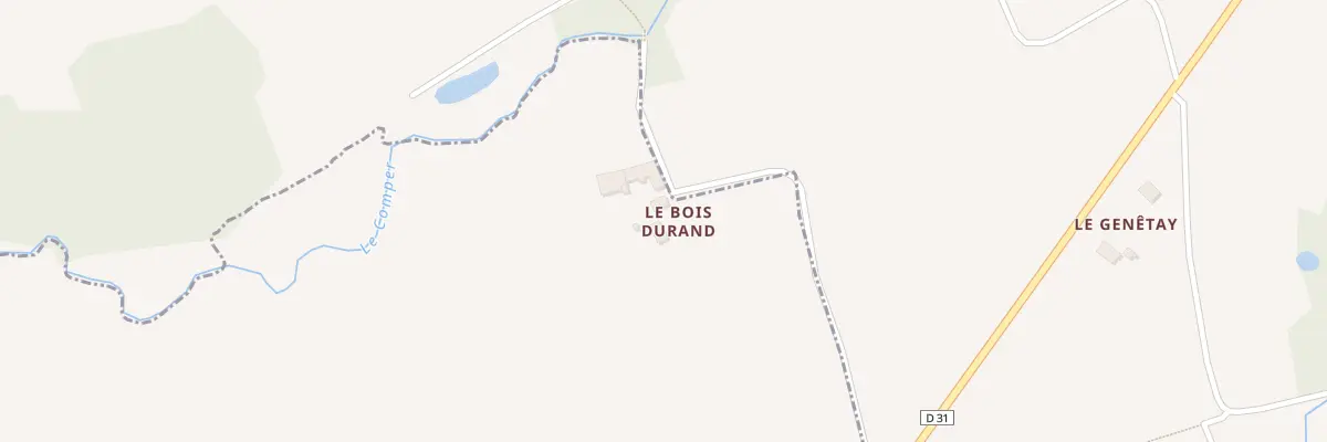 Plan du 9 Au Bois Durand à Saint-Malon-sur-Mel
