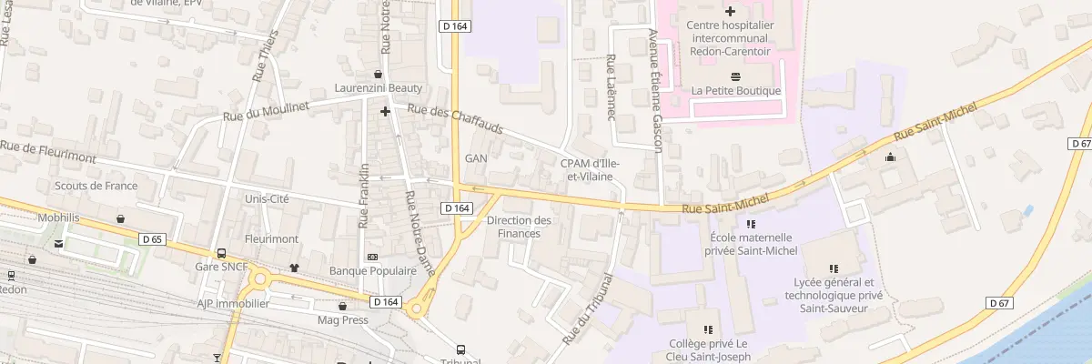 Plan du 23 Rue Saint-Michel à Redon