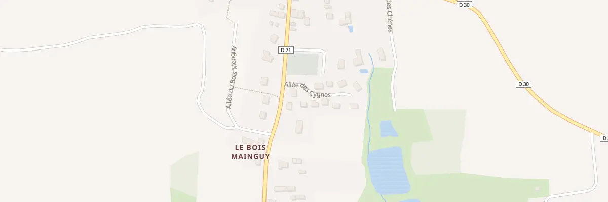 Plan du 4 All des Cygnes à Saint-Maugan