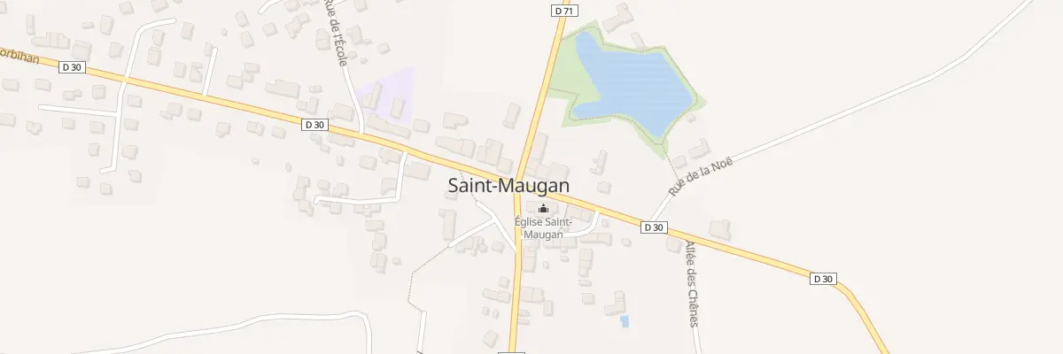 Plan du 1 Rue du Calvaire à Saint-Maugan