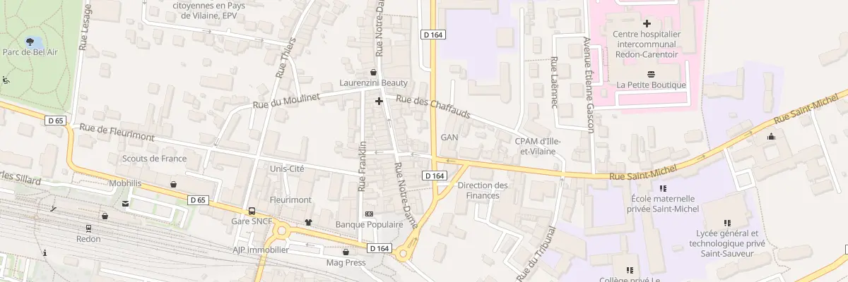 Plan du 7 Rue Saint-Michel à Redon