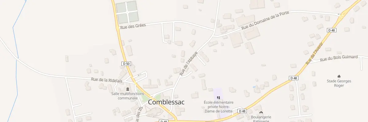 Plan du 6 Rue de l’Abbaye à Comblessac