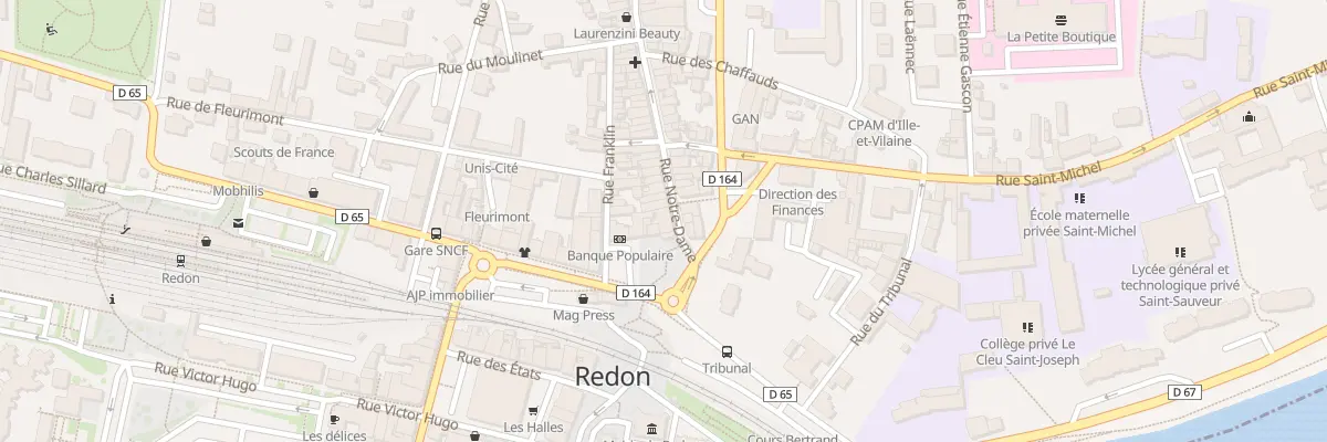 Plan du 1 Rue Notre-Dame à Redon