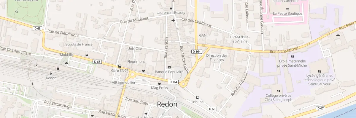 Plan du 5 Rue Notre-Dame à Redon