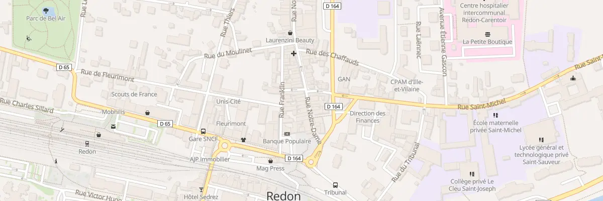 Plan du 15 Rue Notre-Dame à Redon