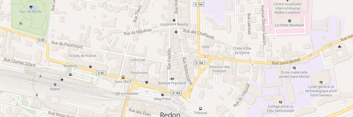 Plan du 17 Rue Notre-Dame à Redon