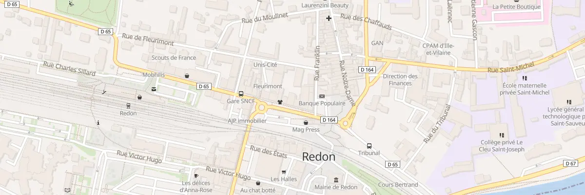 Plan du 3 Rue Mal Foch à Redon