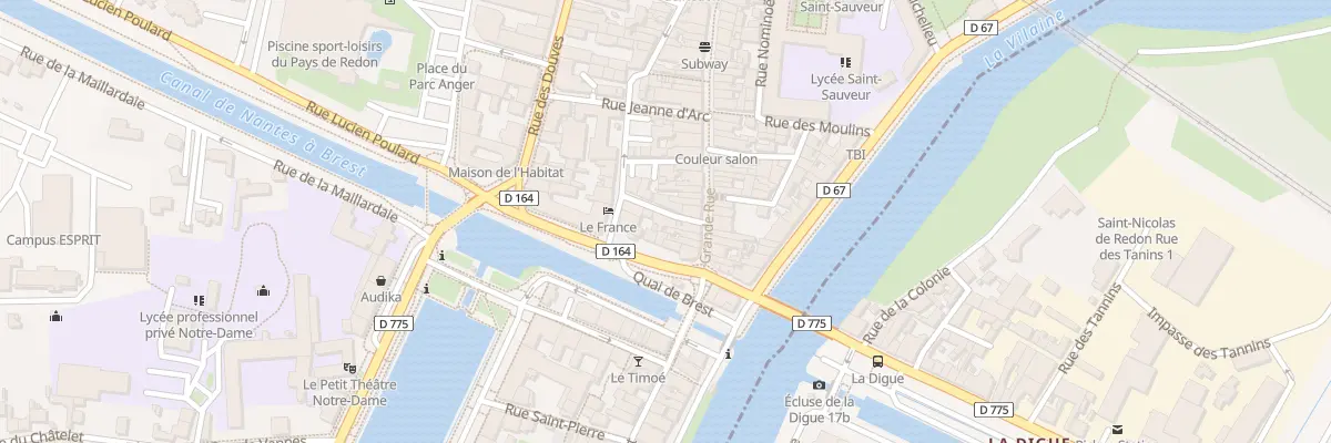 Plan du 3 Rue des Monnaies à Redon