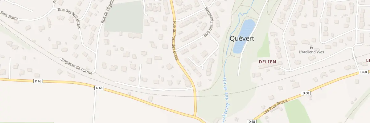 Plan du 25 All des Hirondelles à Quévert