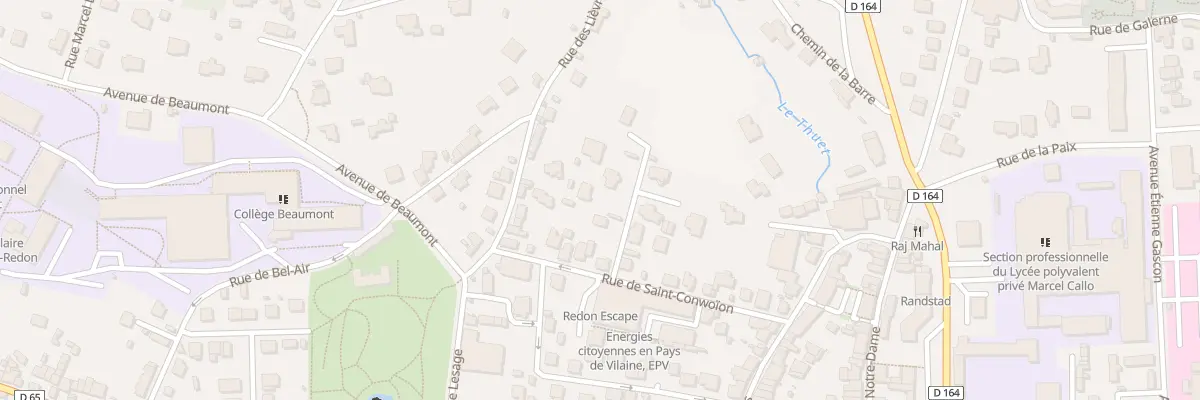 Plan du 1 Imp Saint-conwoïon à Redon
