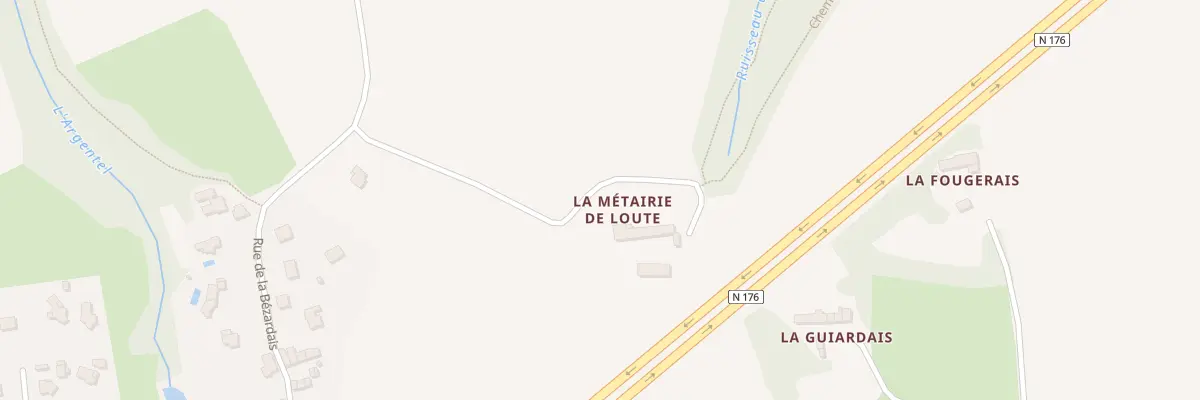 Plan du 5561F La Métairie de Loute à Quévert