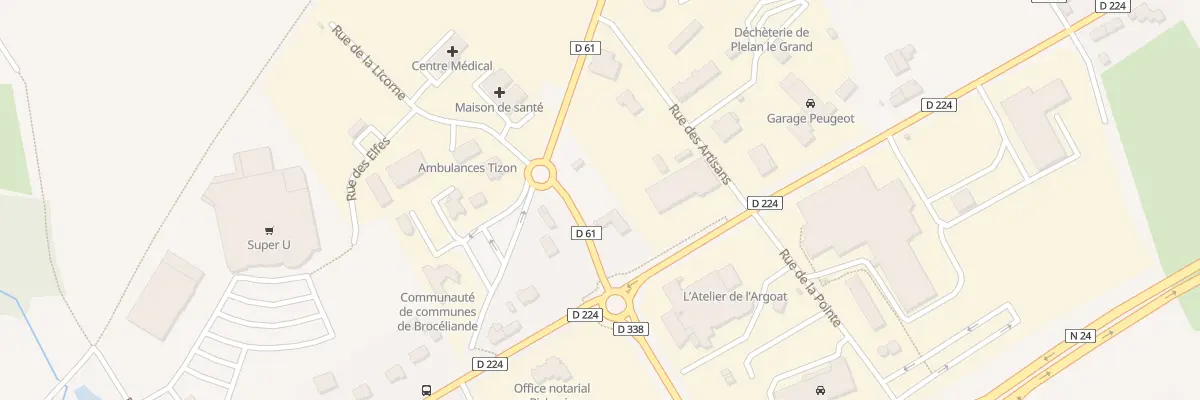 Plan du 18 Rue de la Vallée du Cast à Plélan-le-Grand