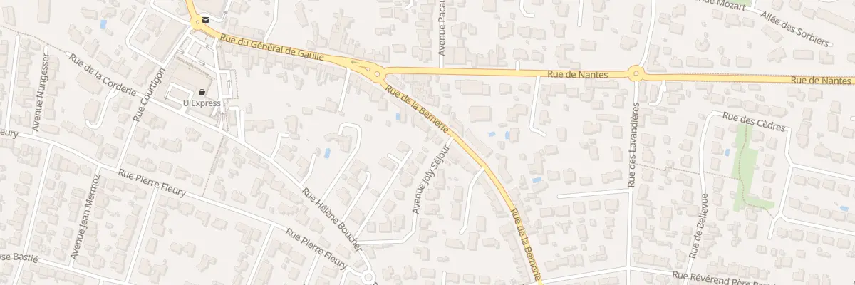 Plan du 14 Rue de la Bernerie à Pornic