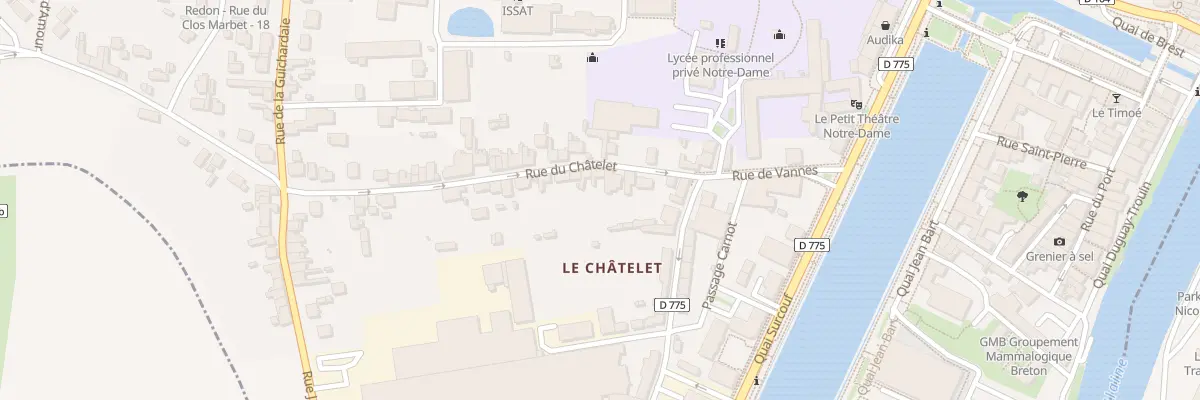 Plan du 19 Rue du Châtelet à Redon