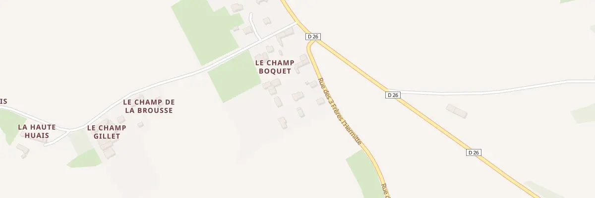 Plan du 6 Le Champ Boquet à Quévert