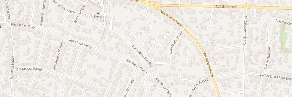 Plan du 8 Rue Hélène Boucher à Pornic
