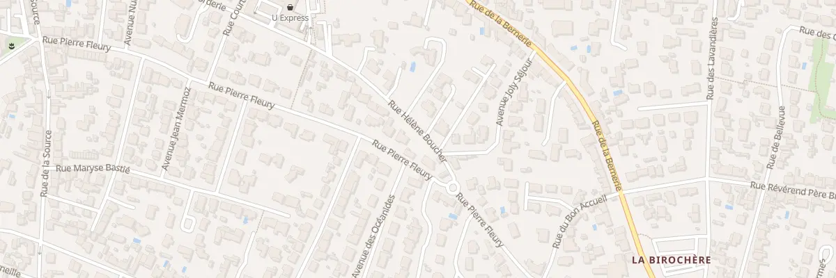Plan du 3 Rue Hélène Boucher à Pornic