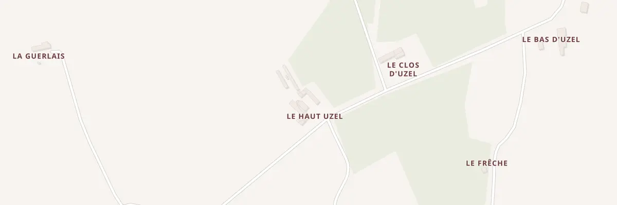 Plan du 10 Le Haut Uzel à Guitté