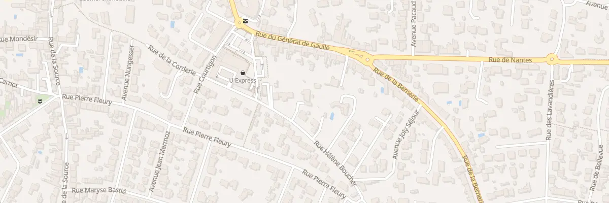 Plan du 14B Rue Hélène Boucher à Pornic