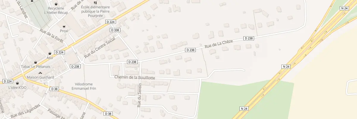 Plan du 20 Rue de la Chèze à Plélan-le-Grand