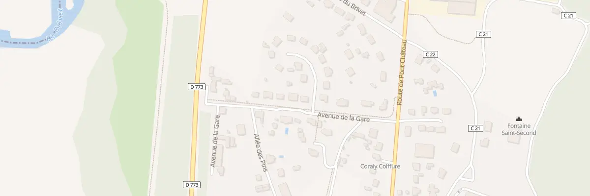Plan du 13 Av de la Gare à Besné