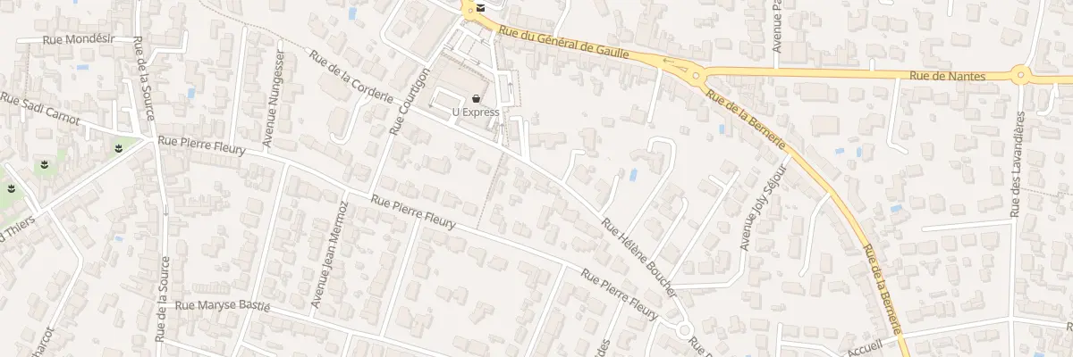 Plan du 15 Rue Hélène Boucher à Pornic