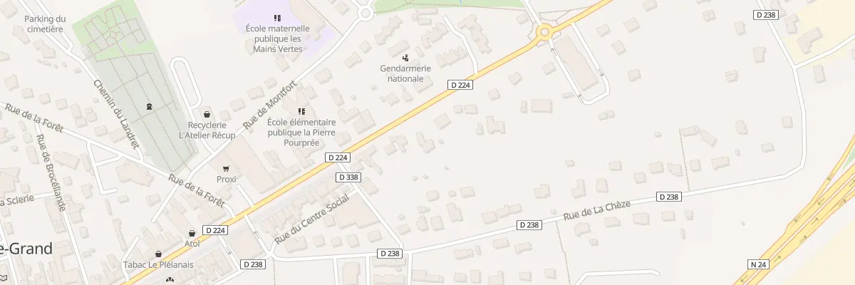 Plan du 3B Av de la Libération à Plélan-le-Grand