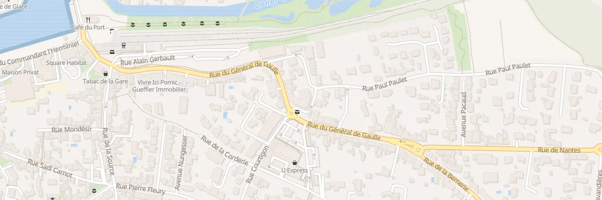 Plan du 23 Rue du Gal de Gaulle à Pornic