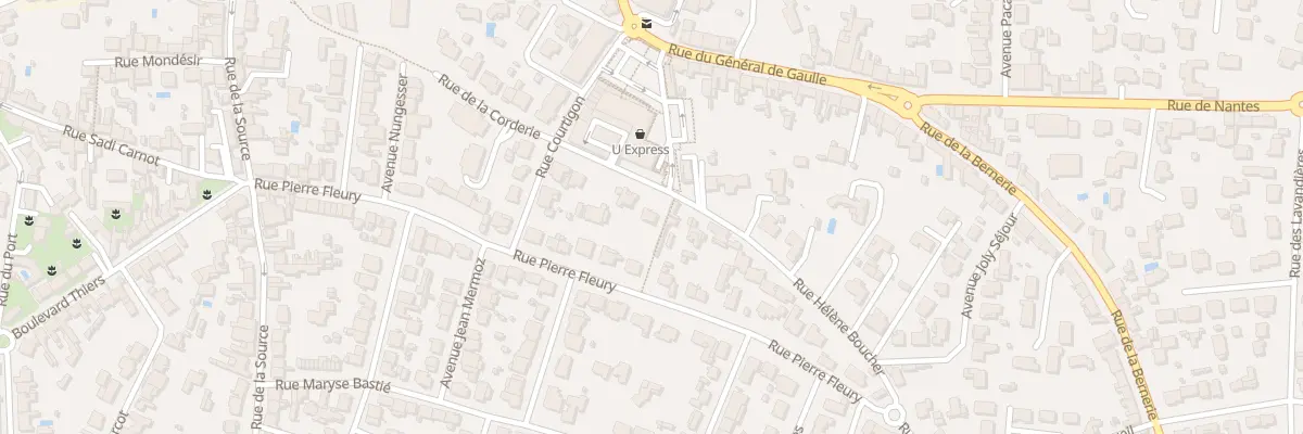Plan du 17 Rue Hélène Boucher à Pornic