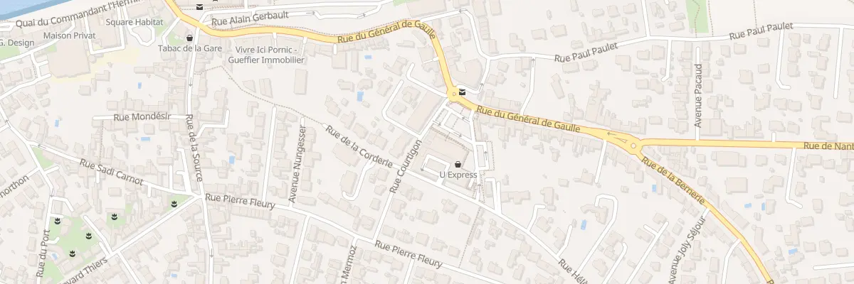 Plan du 10 Rue de Courtigon à Pornic