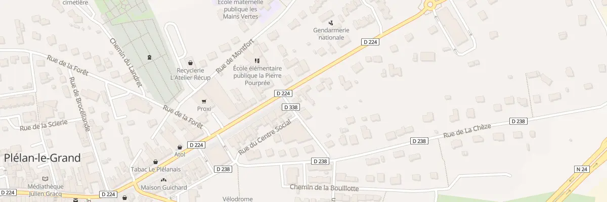 Plan du 11 Av de la Libération à Plélan-le-Grand
