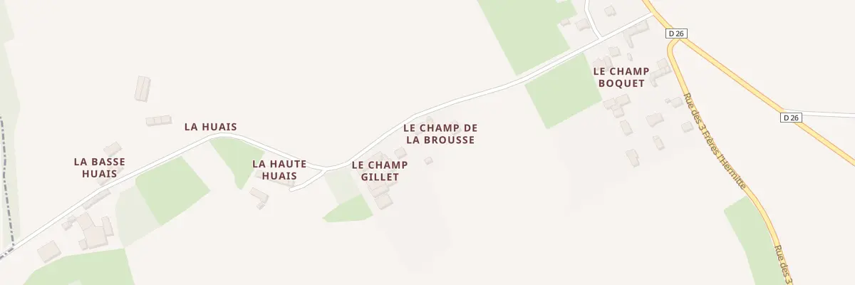 Plan du 5 Le Champ de la Brousse à Quévert