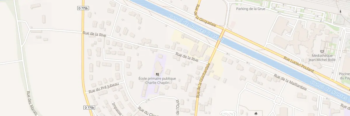 Plan du 7 Rue de la Rive à Redon