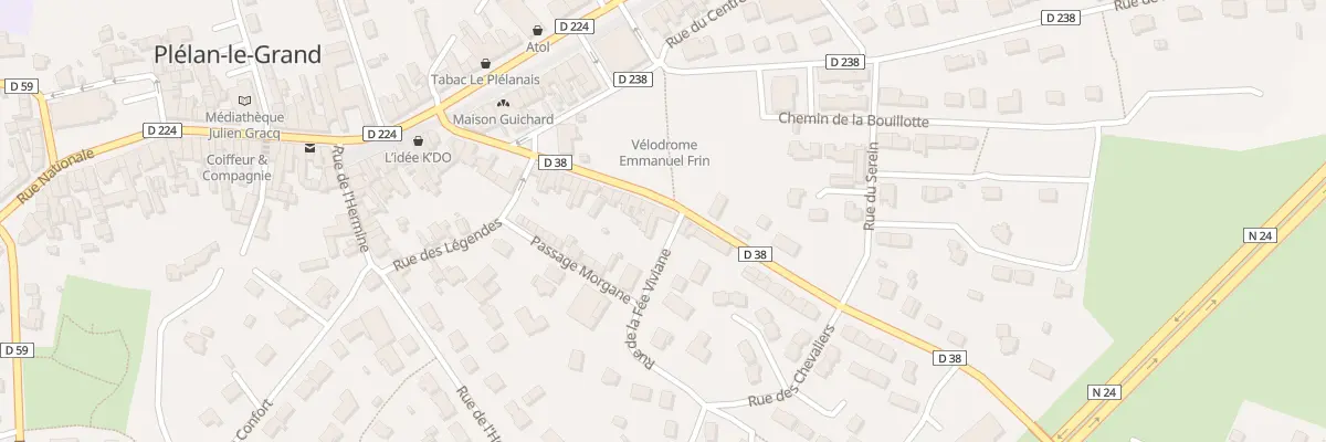Plan du 23 Rue de la Fée Viviane à Plélan-le-Grand