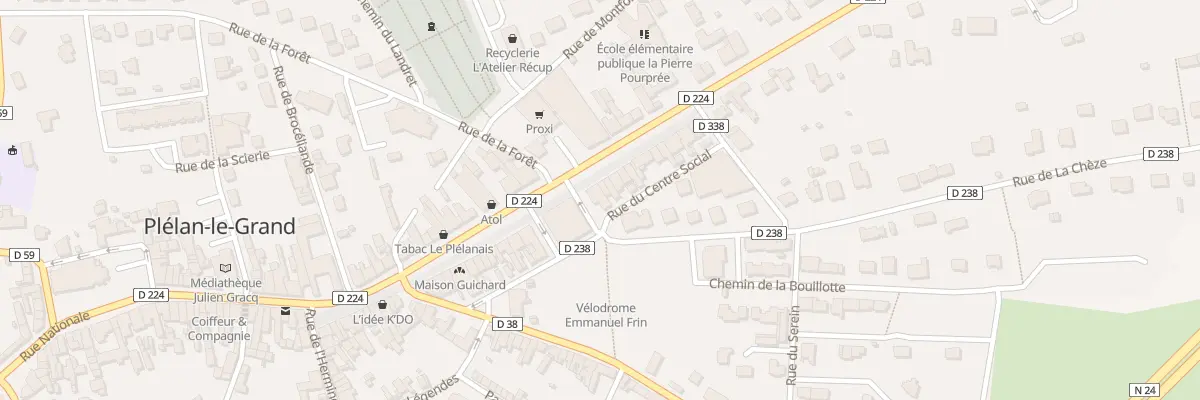 Plan du 35 Av de la Libération à Plélan-le-Grand