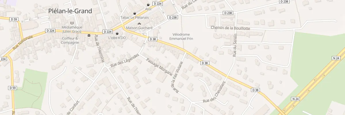 Plan du 36 Rue du Marché à Plélan-le-Grand