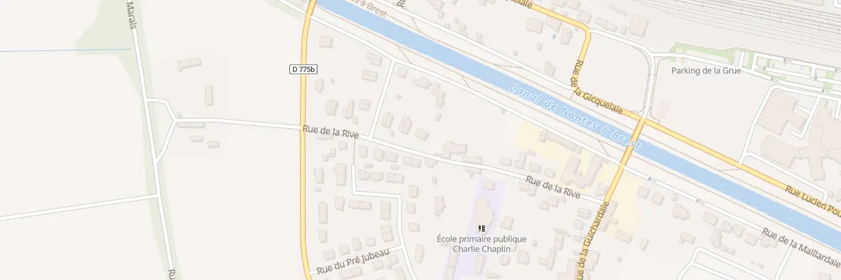 Plan du 14 Rue de la Rive à Redon