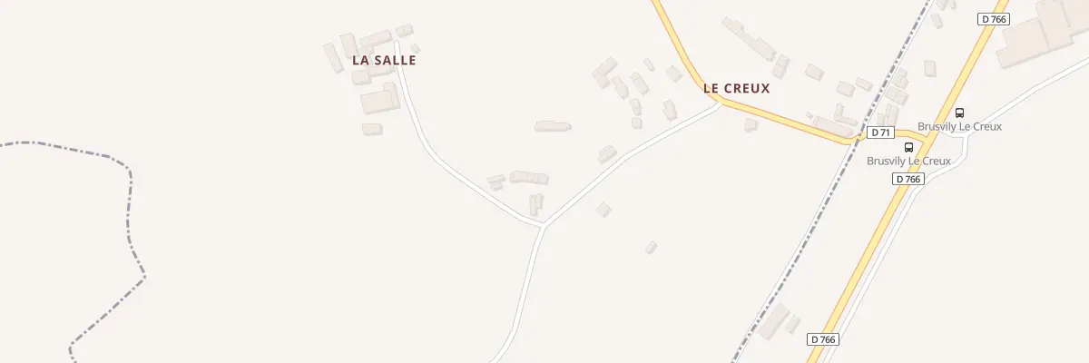 Plan du 74 Le Creux à Brusvily