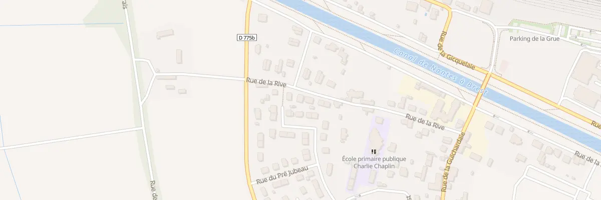 Plan du 25 Rue de la Rive à Redon