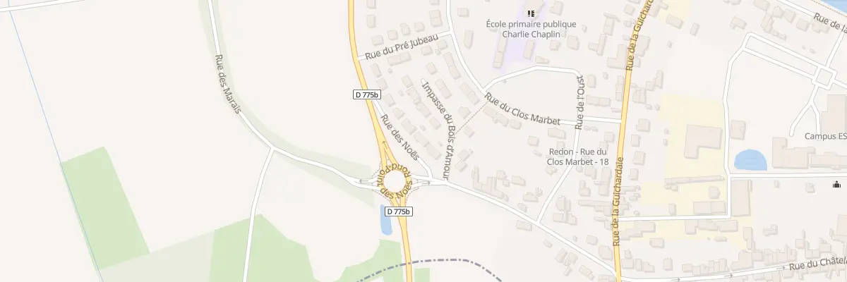 Plan du 30 Rue des Noës à Redon