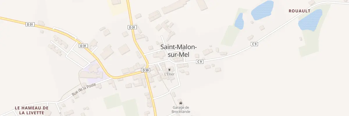 Plan du 5025 Le Bourg à Saint-Malon-sur-Mel