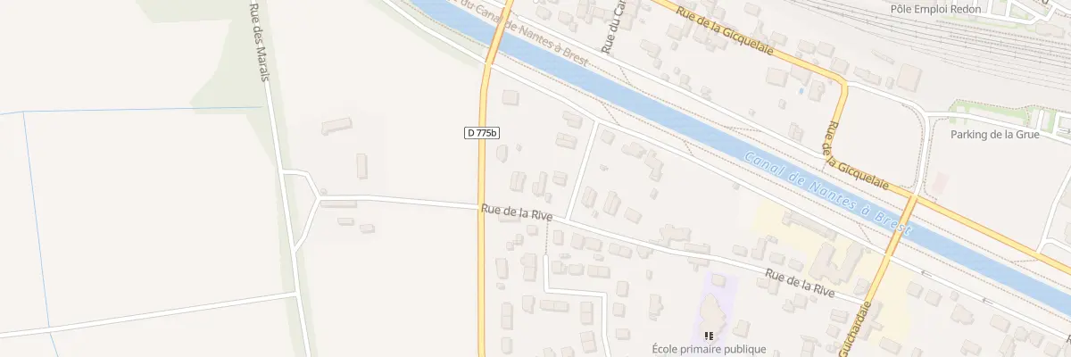 Plan du 28 Rue de la Rive à Redon