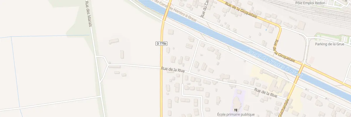 Plan du 30 Rue de la Rive à Redon