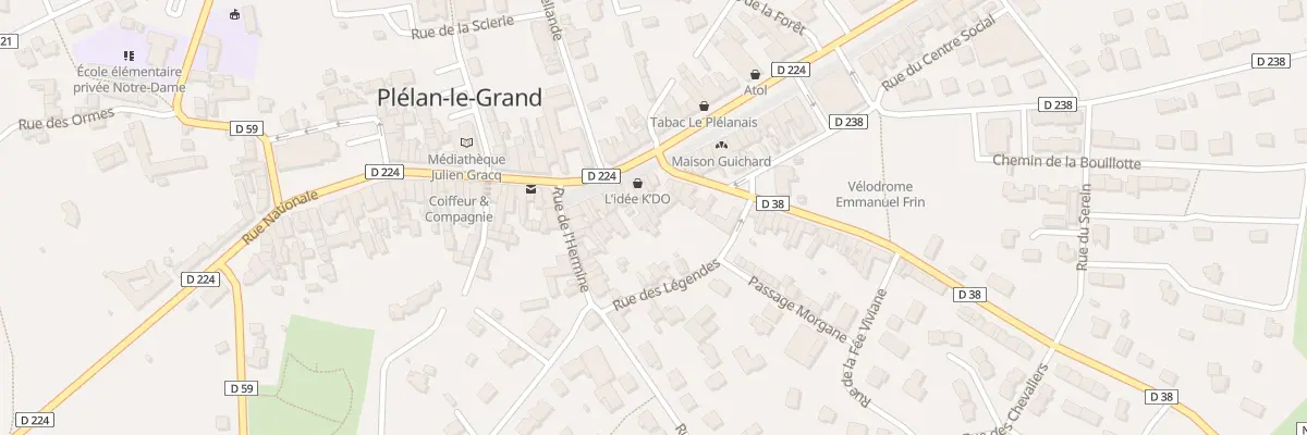 Plan du 2T Rue du Marché à Plélan-le-Grand