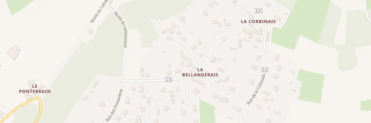 Plan du 15 Rue de la Bellangerie à Bobital