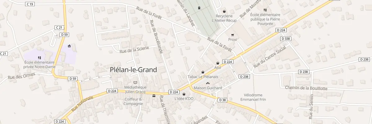 Plan du 52B Av de la Libération à Plélan-le-Grand