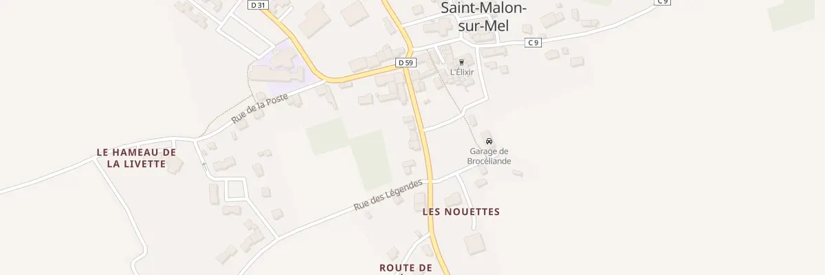 Plan du 8 Rue de la Marette à Saint-Malon-sur-Mel