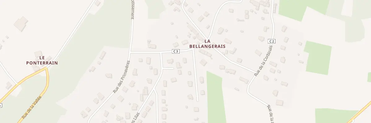 Plan du 5080A La Bellangerie à Bobital